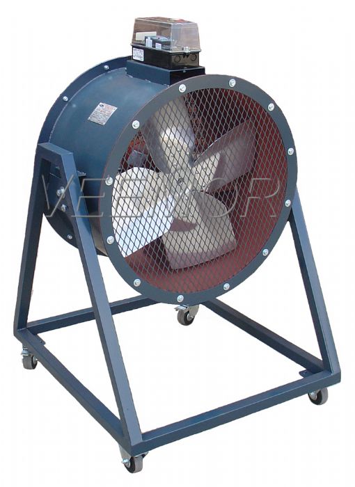 Ventilador tubo axial industrial portatil